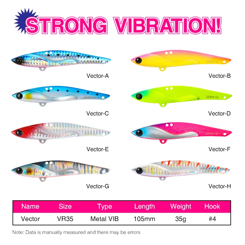 TSURINOYA Jigging Vibration Swimbait 105mm 35g