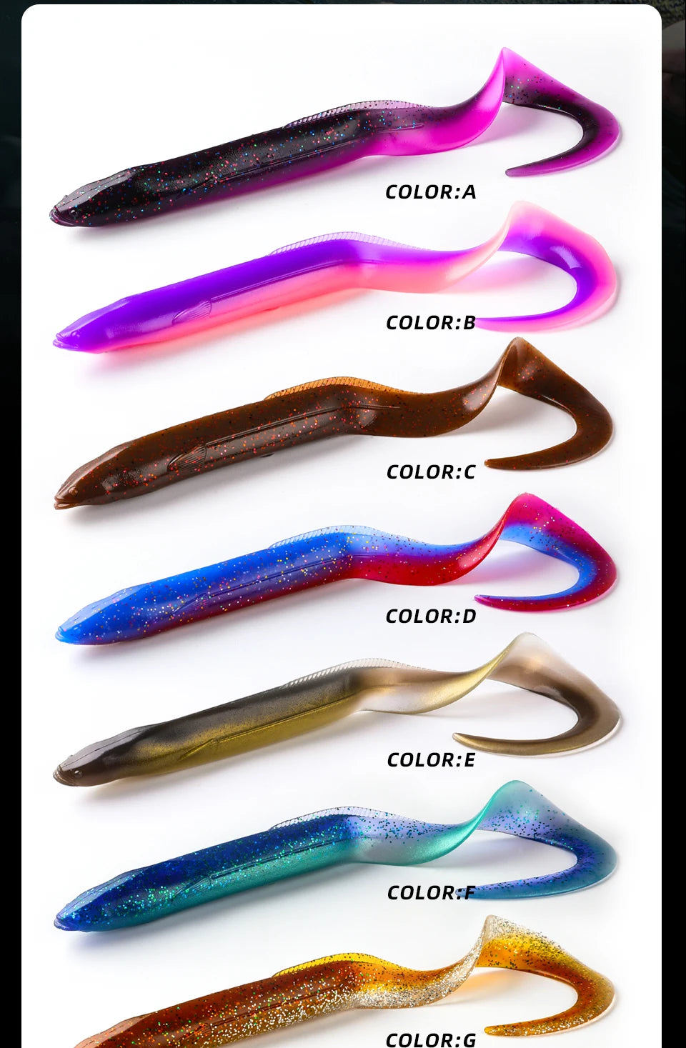 BEARKING EEL Soft Baits 20cm / 15cm