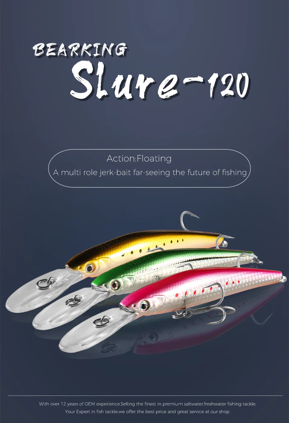 BEARKING Top Hard Minnow 120mm - 22g