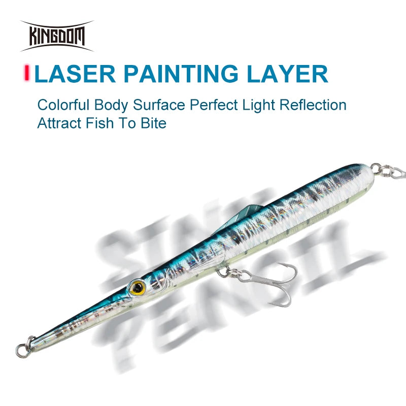 Kingdom Needle Long Casting 11g / 13g - 30g / 40g Stickbaits Floating&Sinking