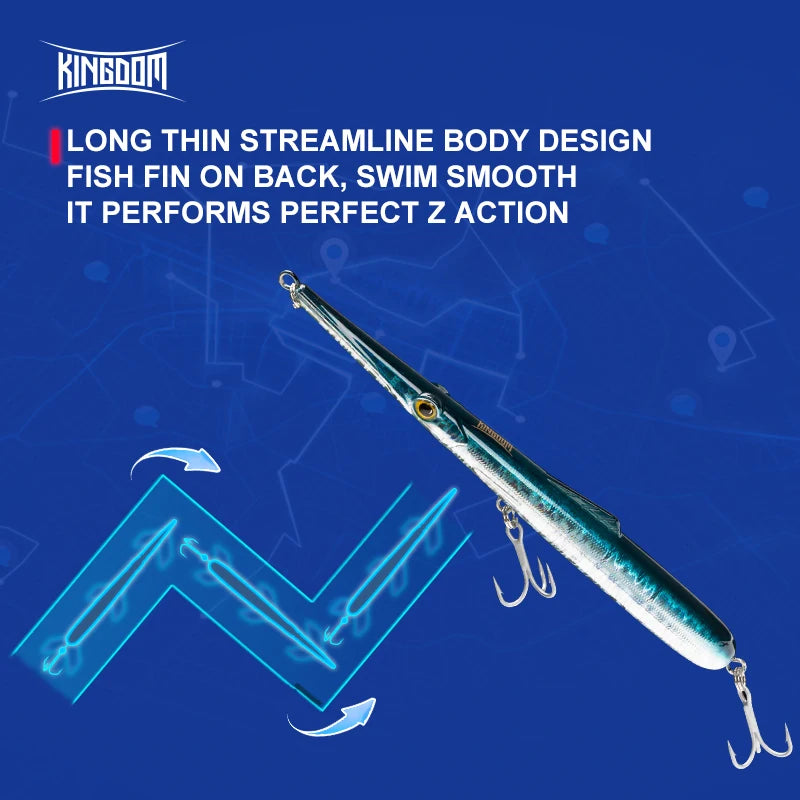 Kingdom Needle Long Casting 11g / 13g - 30g / 40g Stickbaits Floating&Sinking