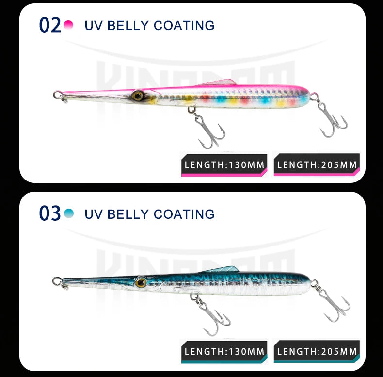 Kingdom Needle Long Casting 11g / 13g - 30g / 40g Stickbaits Floating&Sinking