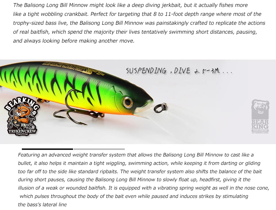 Bearking Minnow 130mm / 28.6g
