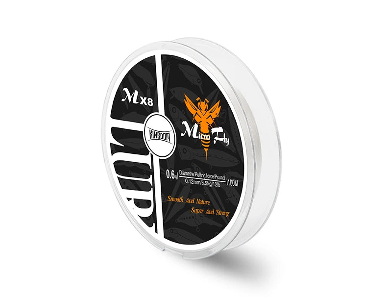Kingdom Micro Fly 100m 4 Strands Braided Monofilament