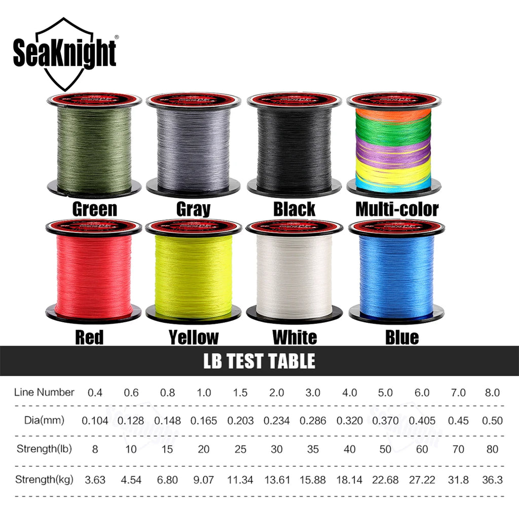 SeaKnight Multifilament 4 Strands Braided  300M / 500M / 1000M