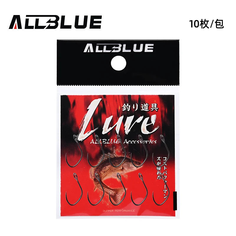 BLUX 10pcs Barbless Trout Hook 10# / 8#