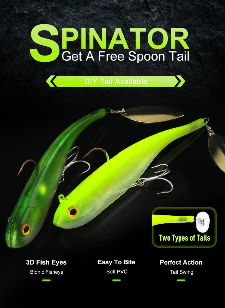 Kingdom 150mm 47g Soft Bait With Spoon