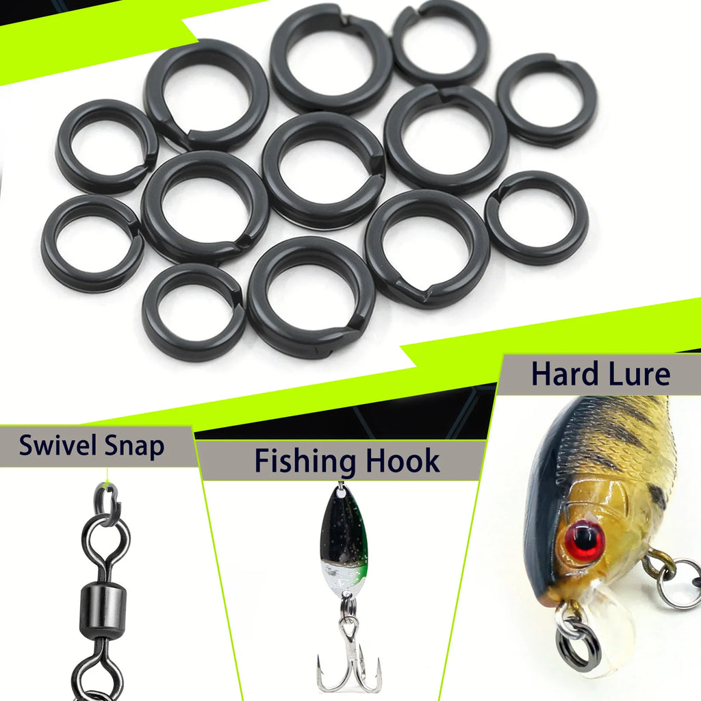 Fishing Lures Split Rings 50~200Pcs