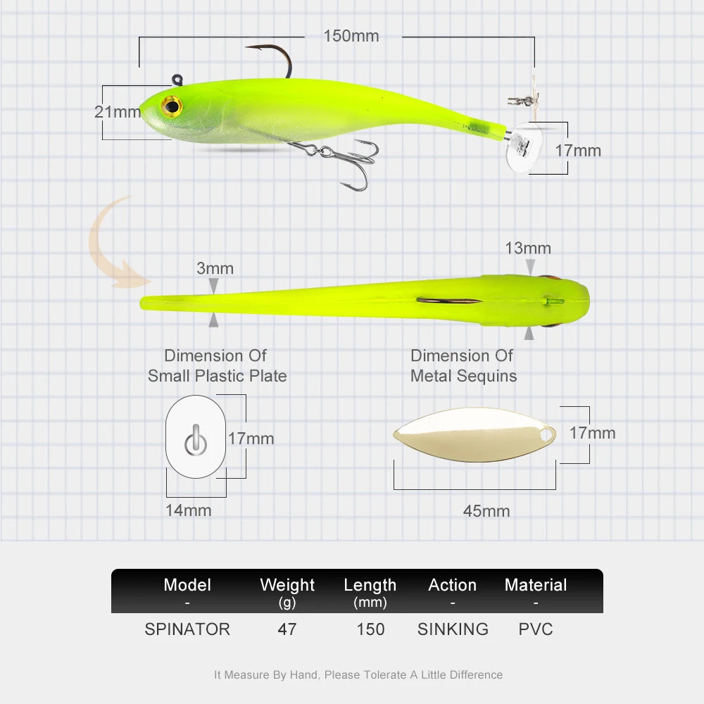 Kingdom 150mm 47g Soft Bait With Spoon