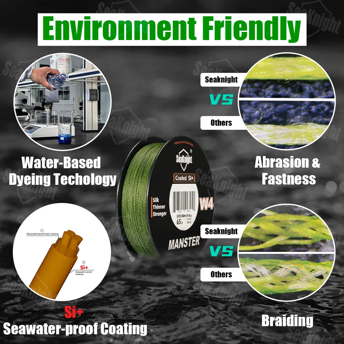 SeaKnight W4 Series Ultra-Thinner 4 Strands 300M / 500M