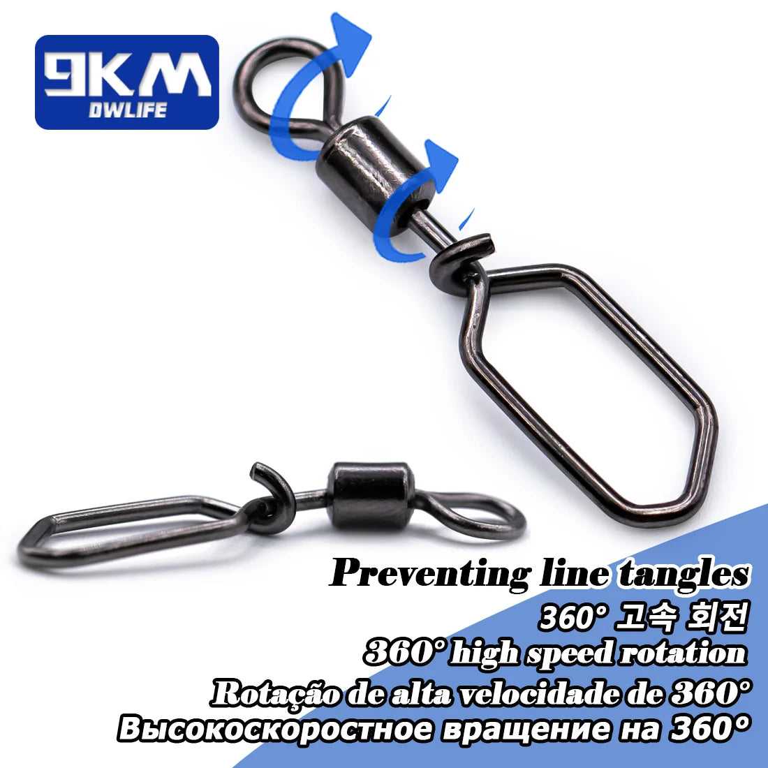 Fishing Swivels Snap 25~100Pcs