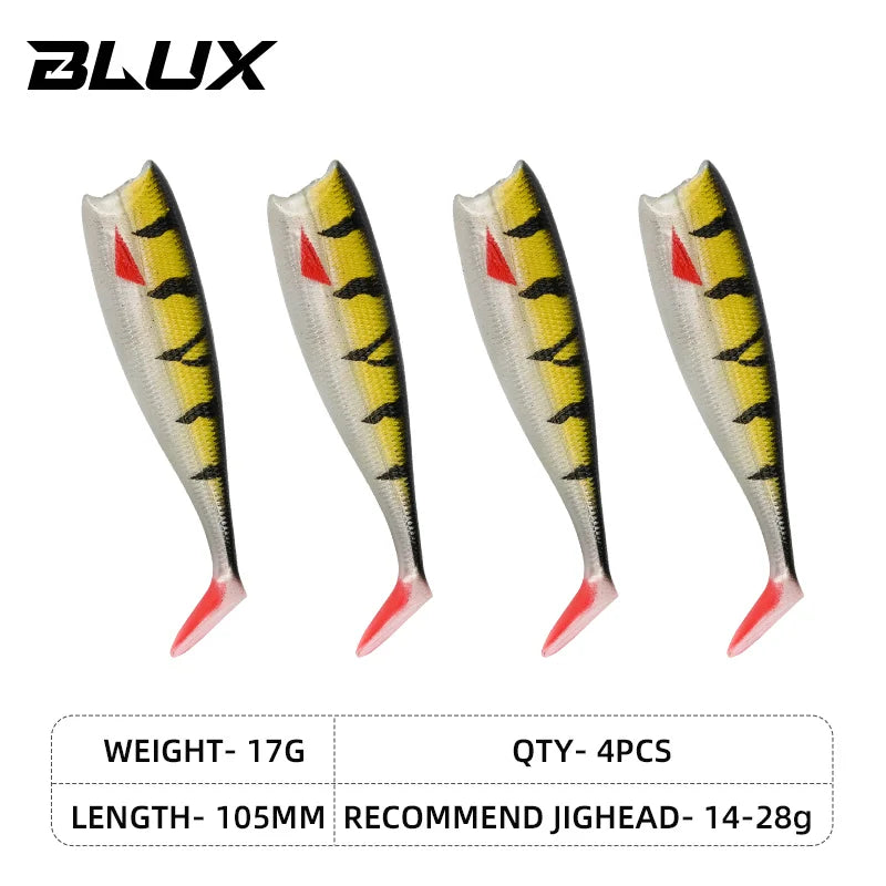 BLUX BLOD SHAD 80mm 105mm Soft Bait