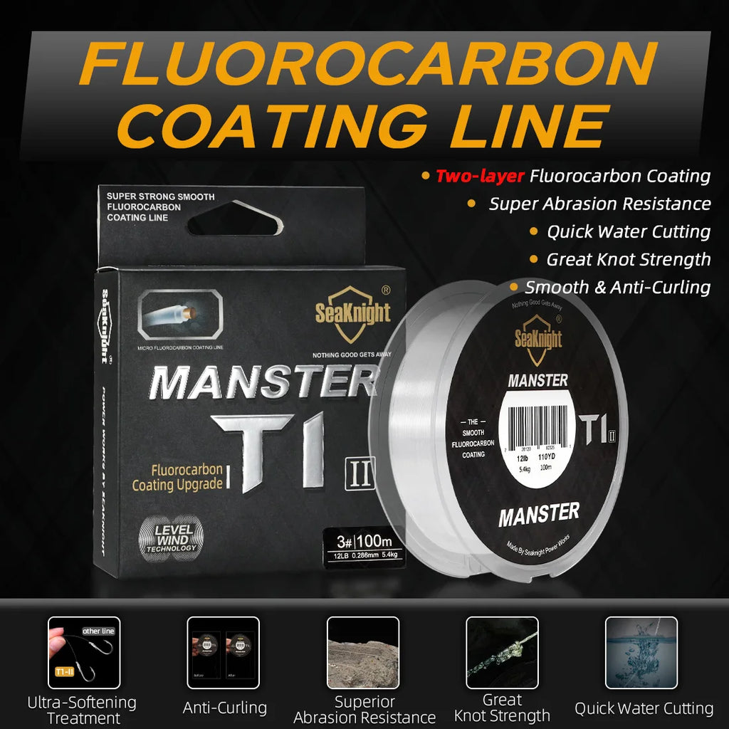 SeaKnight Brand MANSTER T1 Fluorocarbon 100M / 50M