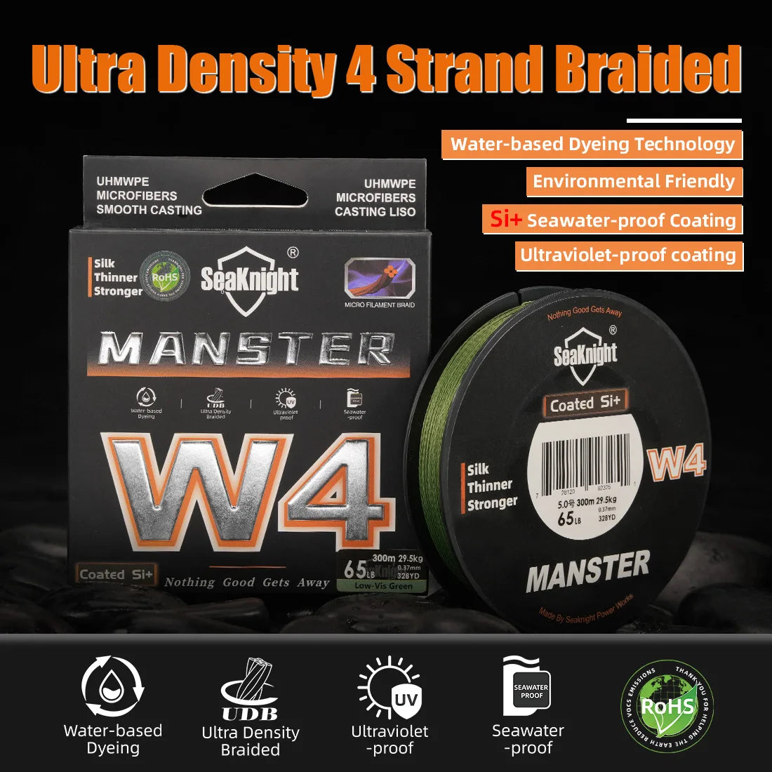 SeaKnight W4 Series Ultra-Thinner 4 Strands 300M / 500M