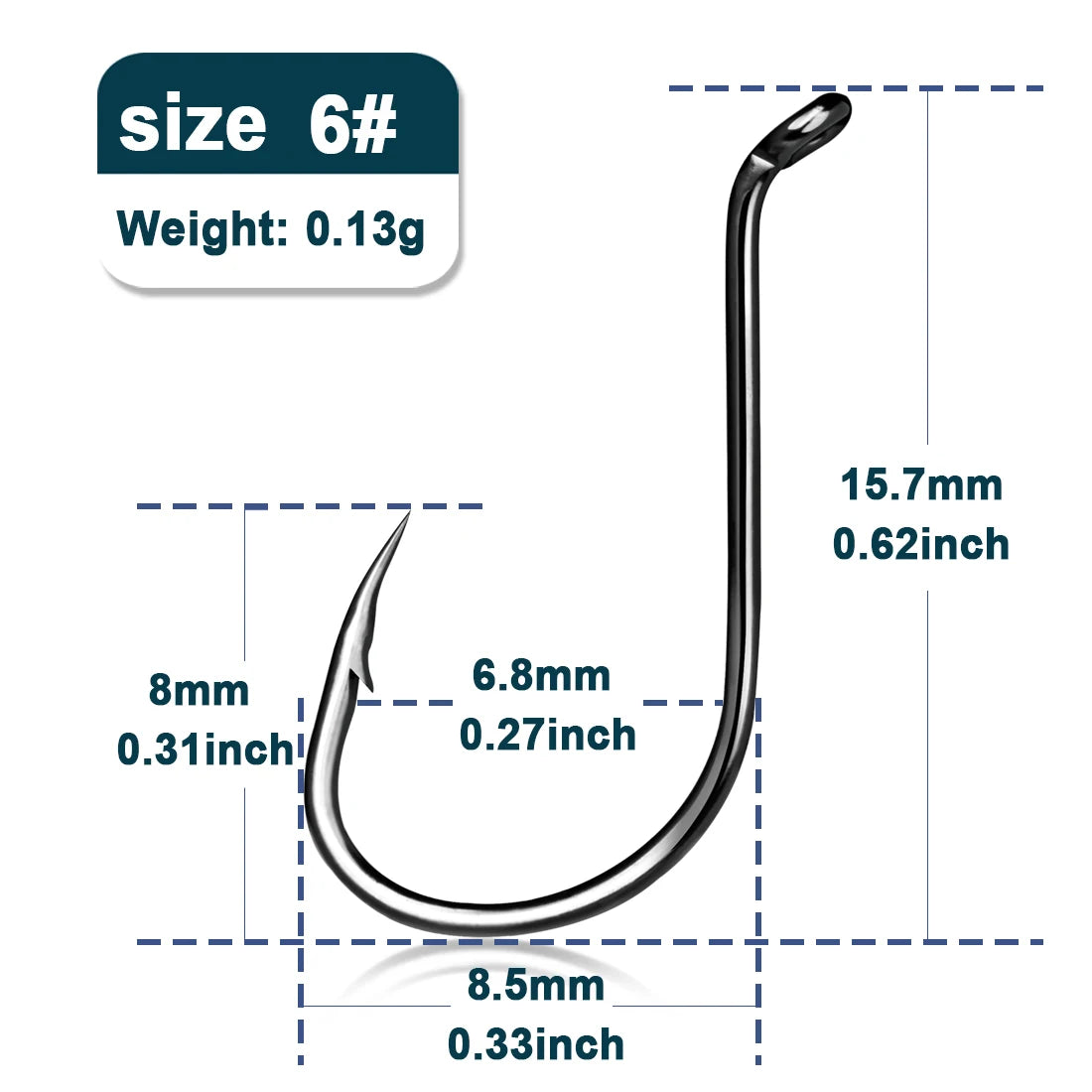 9KM Octopus Fishing Hook 50-100pcs