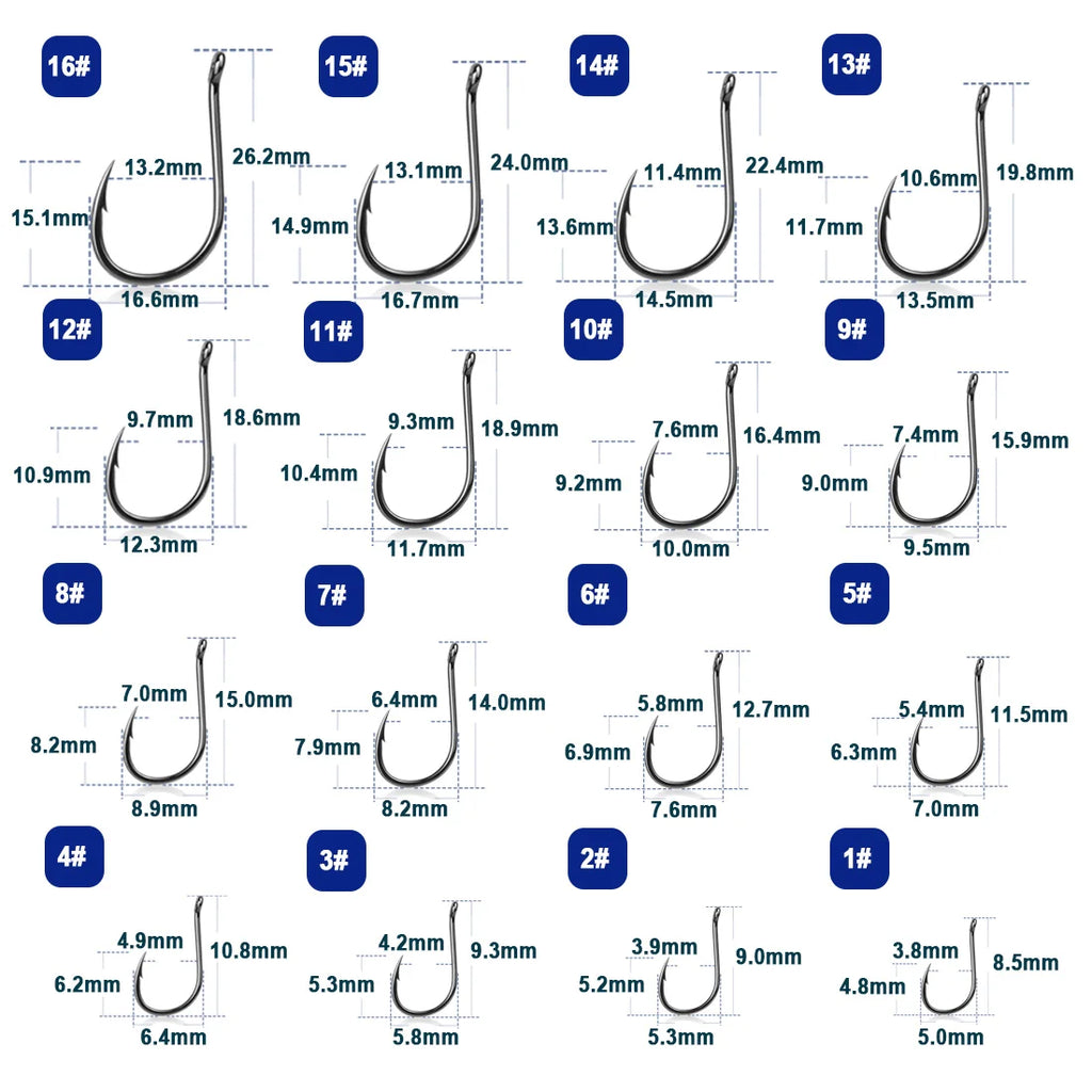 9KM Iseama Fishing Hooks 50~200Pcs