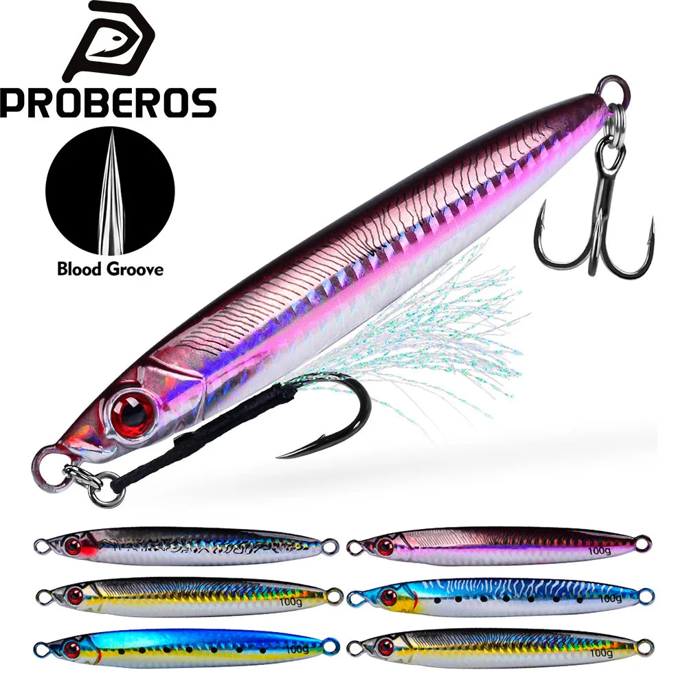 Proberos Metal Jig Bait 14g-80g