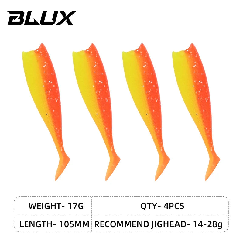 BLUX BLOD SHAD 80mm 105mm Soft Bait