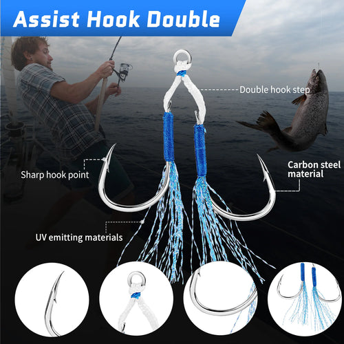 9KM Fishing Assist Hook 10-20pcs