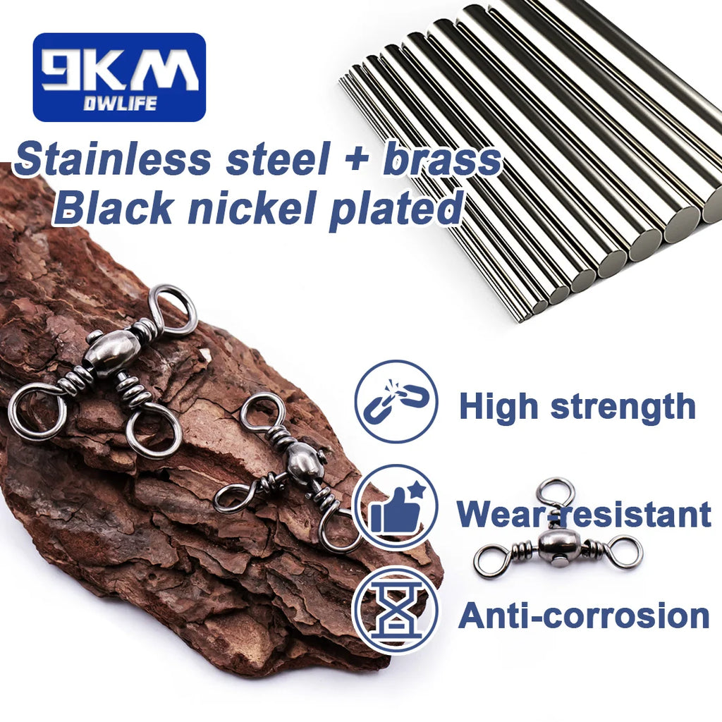9KM 3 Way Swivels 25~100Pcs F