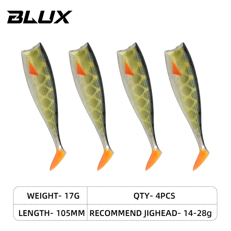 BLUX BLOD SHAD 80mm 105mm Soft Bait