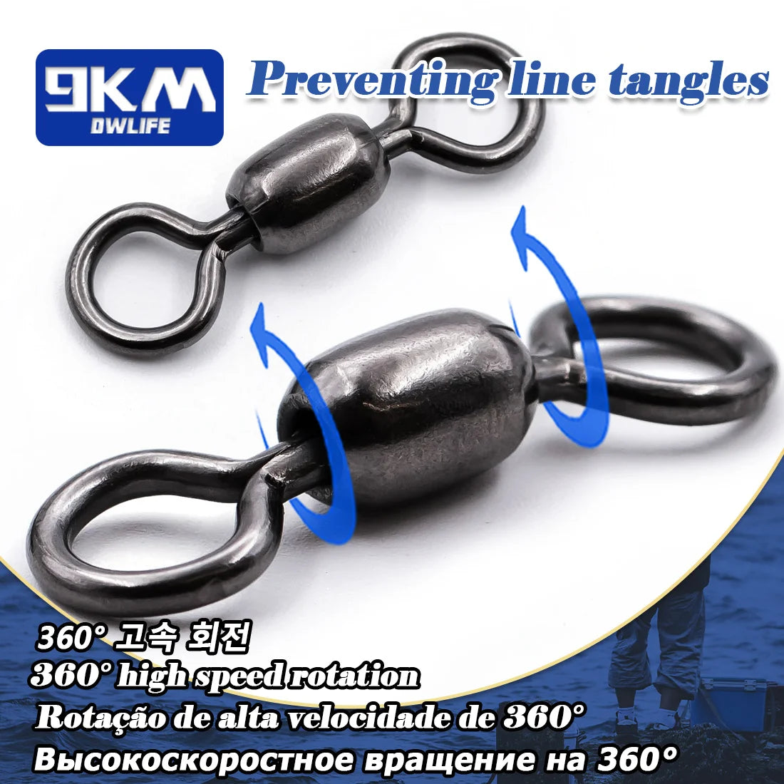 9KM Crane Swivels 50~200Pcs