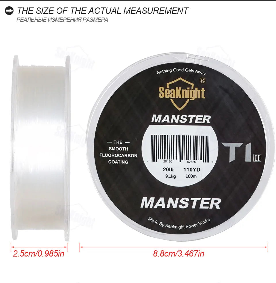 SeaKnight Brand MANSTER T1 Fluorocarbon 100M / 50M