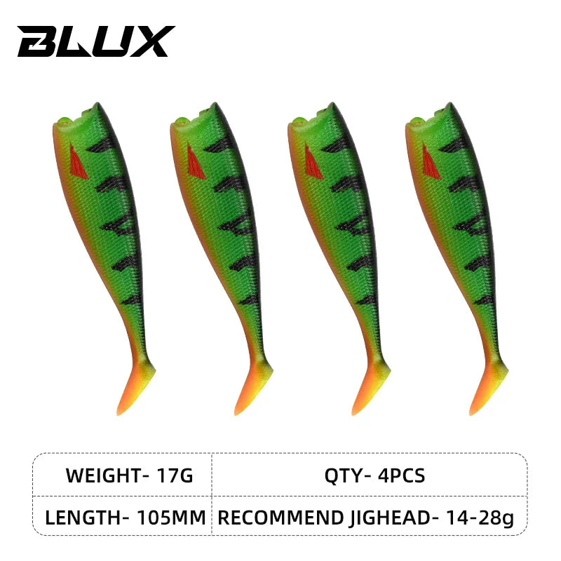 BLUX BLOD SHAD 80mm 105mm Soft Bait
