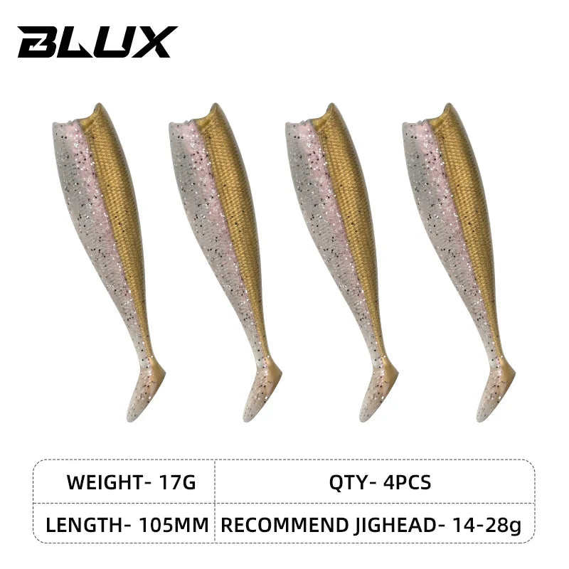 BLUX BLOD SHAD 80mm 105mm Soft Bait