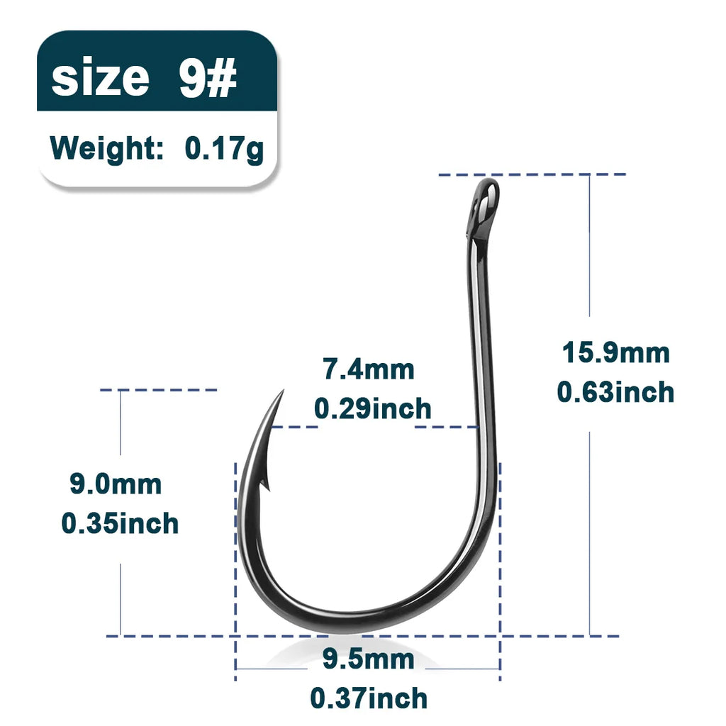 9KM Iseama Fishing Hooks 50~200Pcs