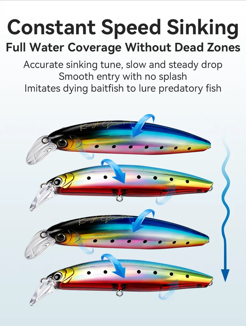 Kingdom Sinking Minnow 21g - 30g 80mm / 93mm