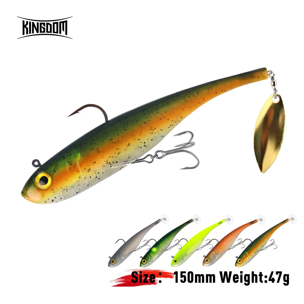 Kingdom 150mm 47g Soft Bait With Spoon