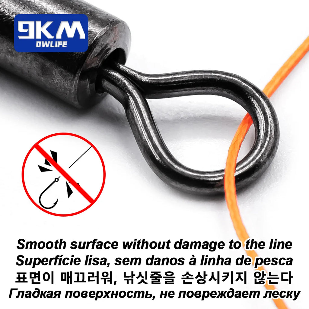 Fishing Swivels Snap 25~100Pcs