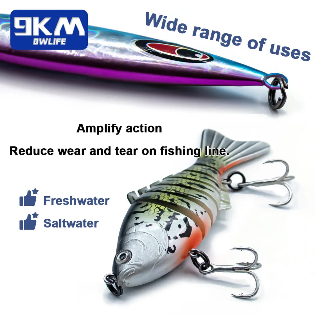 Fishing Lures Split Rings 50~200Pcs