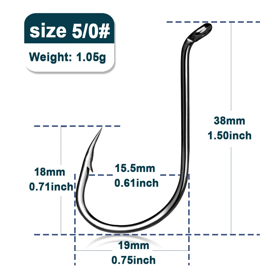 9KM Octopus Fishing Hook 50-100pcs