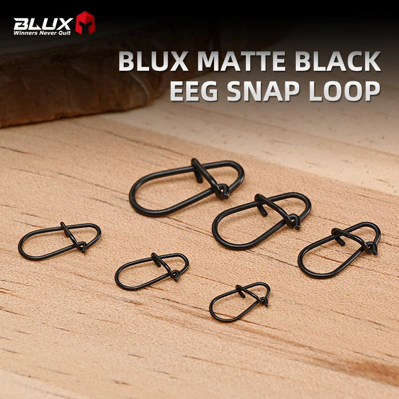 BLUX 80pcs Matte Black Snaps Stainless Steel