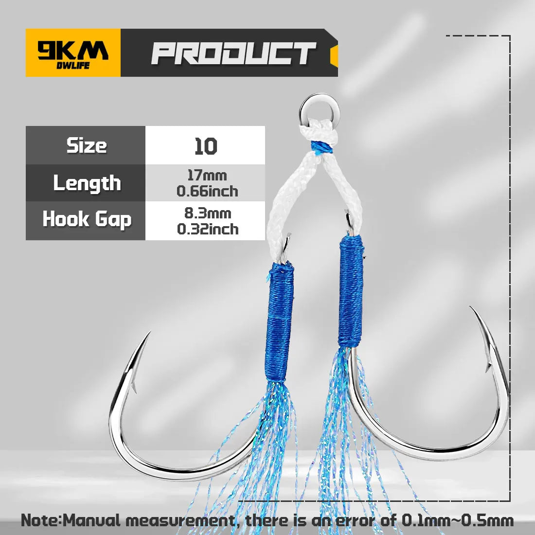 9KM Fishing Assist Hook 10-20pcs