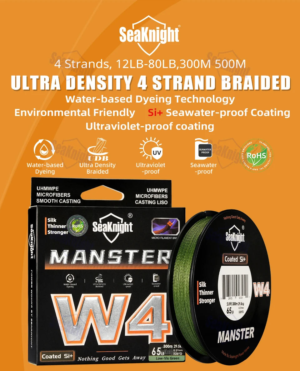 SeaKnight W4 Series Ultra-Thinner 4 Strands 300M / 500M