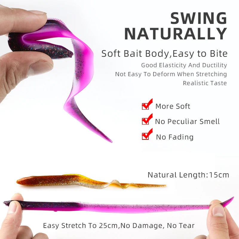 BEARKING EEL Soft Baits 20cm / 15cm