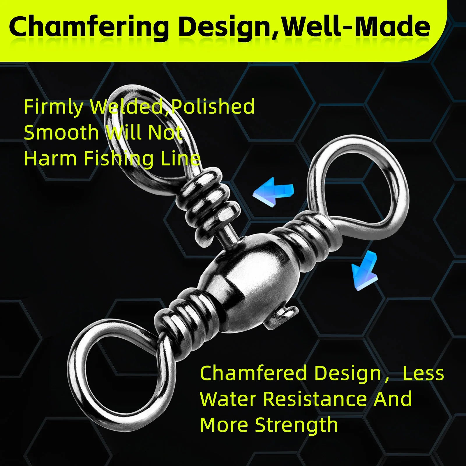 9KM 3 Way Swivels 25~100Pcs F