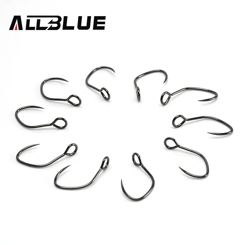 BLUX 10pcs Barbless Trout Hook 10# / 8#
