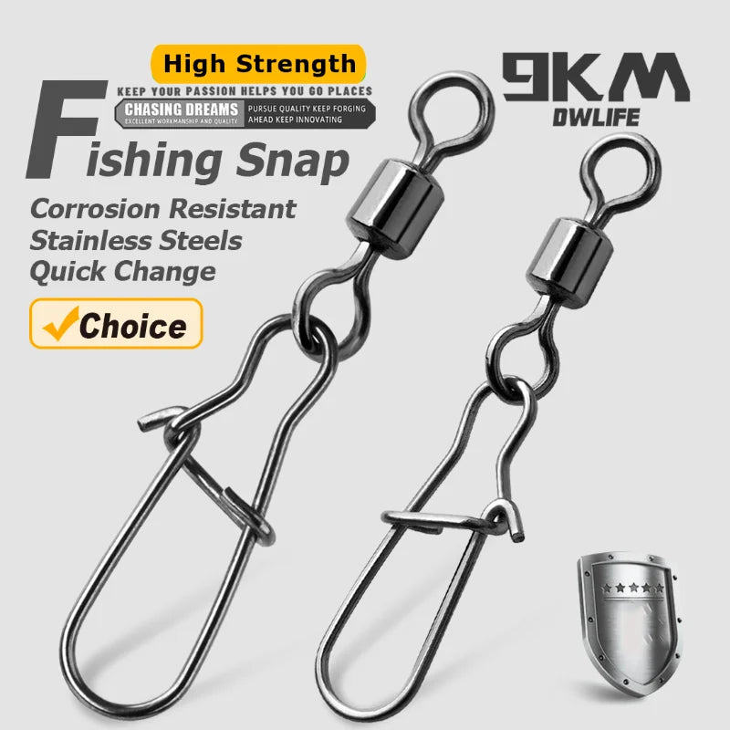 Duo-Lock Snap Swivels 50~200Pcs