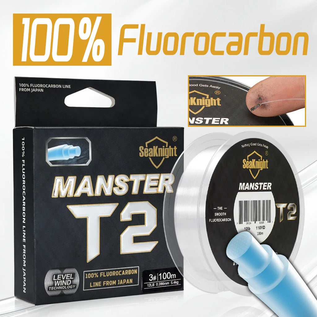 SeaKnight MANSTER T2 Series Fluorocarbon 100M Carbon Fiber Line
