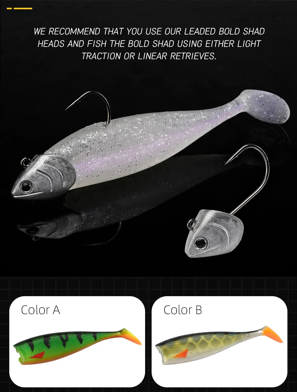 BLUX BLOD SHAD 80mm 105mm Soft Bait