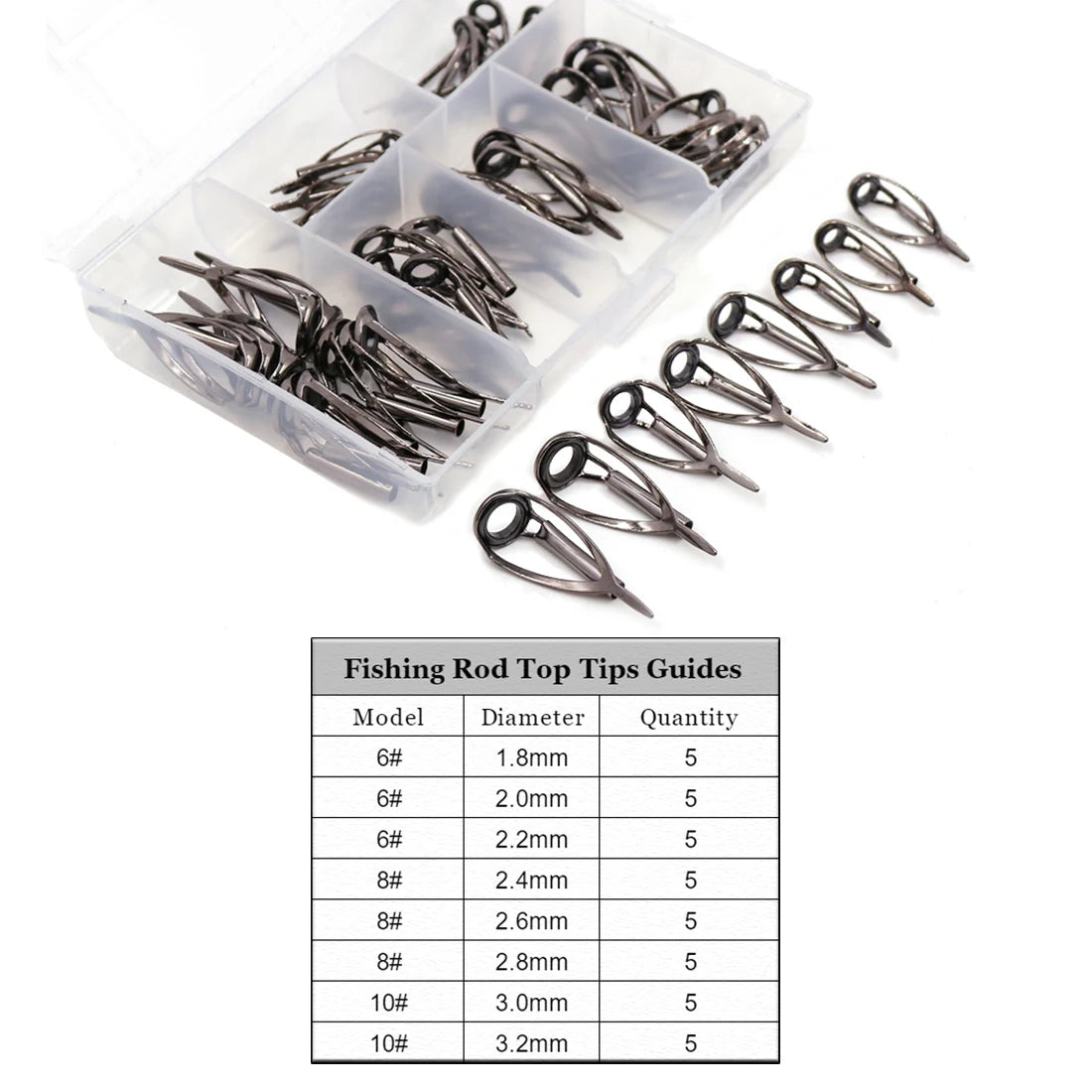 Fishing Rod Tip Repair Kit 1.8~3.2mm