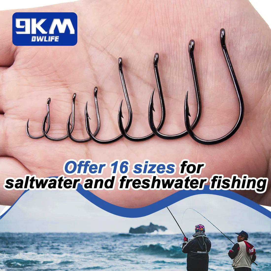 9KM Iseama Fishing Hooks 50~200Pcs