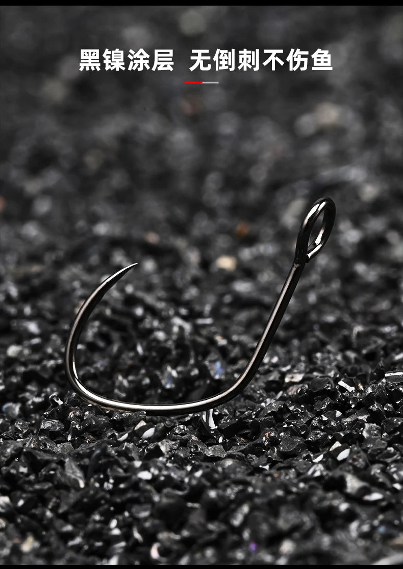 BLUX 10pcs Barbless Trout Hook 10# / 8#