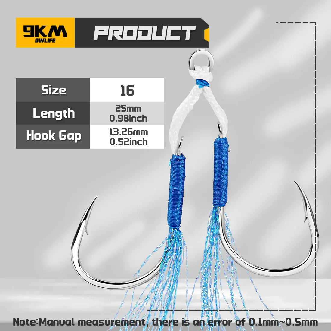9KM Fishing Assist Hook 10-20pcs