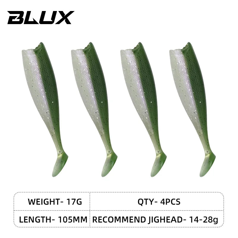 BLUX BLOD SHAD 80mm 105mm Soft Bait
