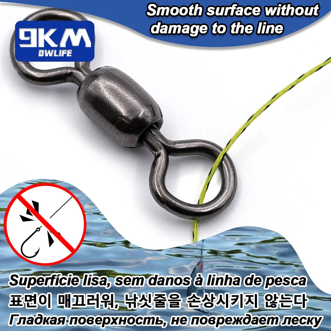 9KM Crane Swivels 50~200Pcs